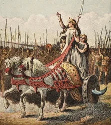 Boudica und ihre Armee, veröffentlicht 1890